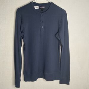 New Patagonia Men's Waffle Knit Long-Sleeve Thermal Henley - Navy -‎ Size Small
